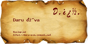 Daru Éva névjegykártya